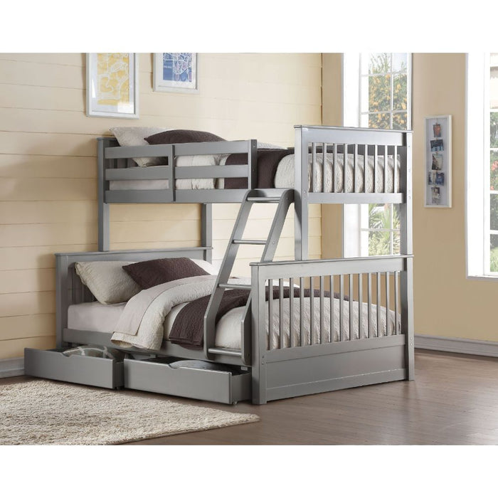 ACME Haley II Twin/Full Bunk Bed W/Storage  37755