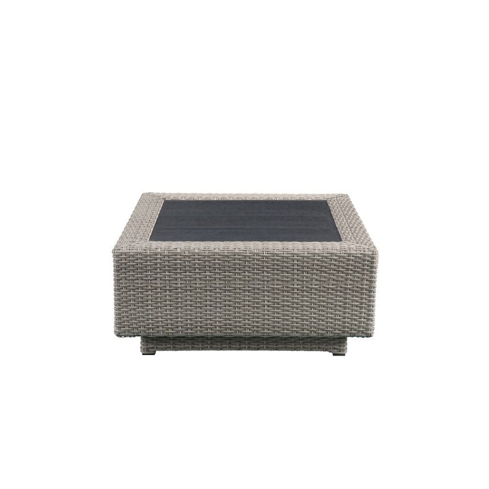 ACME Salena Patio Sectional Sofa W/4 Pillows & Coffee Table 45020