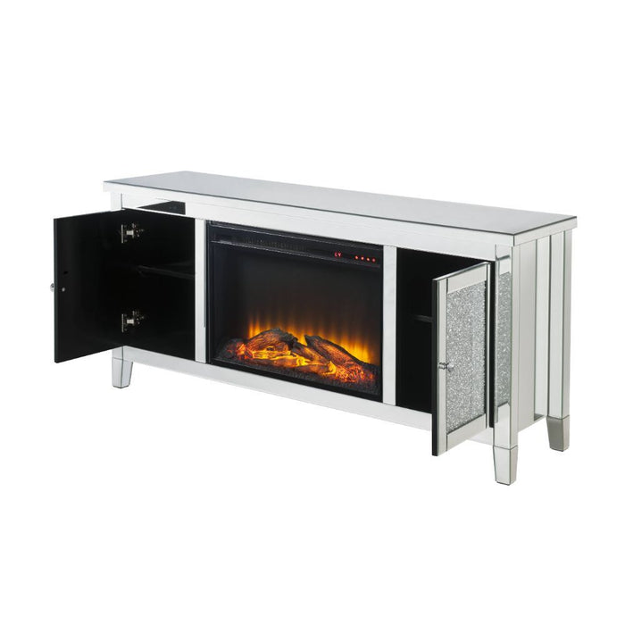 ACME Noralie Tv Stand W/Fireplace 91770