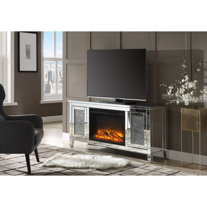 ACME Noralie Tv Stand W/Fireplace 91770