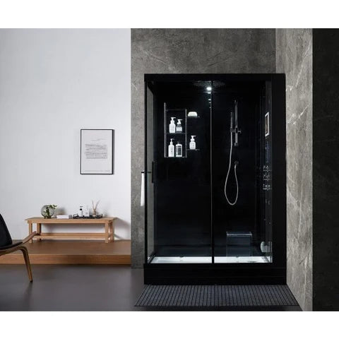 Maya Bath Platinum Black Anzio Steam Shower - 211