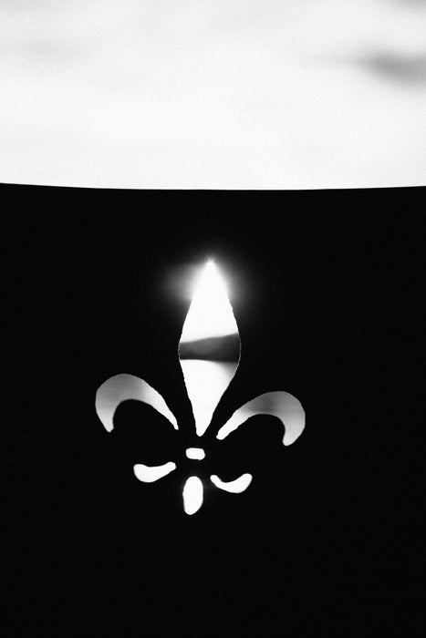 Fire Pit Art - Fleur De Lis