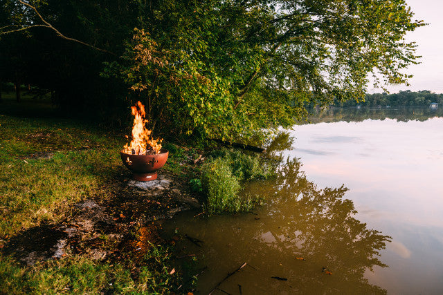 Fire Pit Art - Fleur De Lis