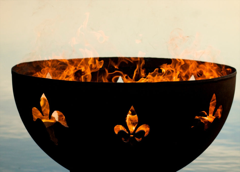 Fire Pit Art - Fleur De Lis