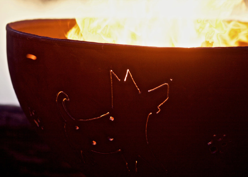 Fire Pit Art - Funky Dog