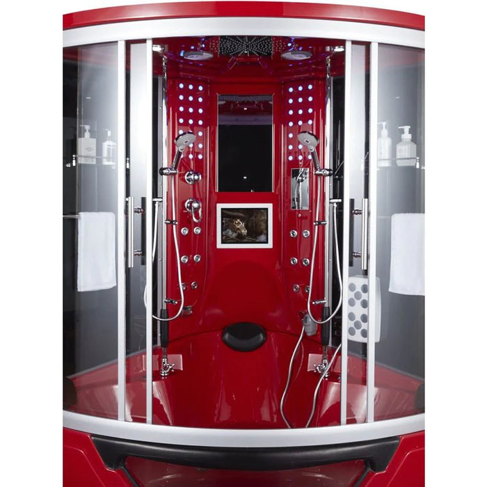 Maya Bath Platinum Red Superior Steam Shower Black - 104