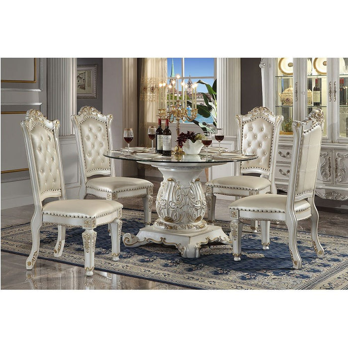 ACME Vendome Round Dining Table W/Pedestal Base DN01524